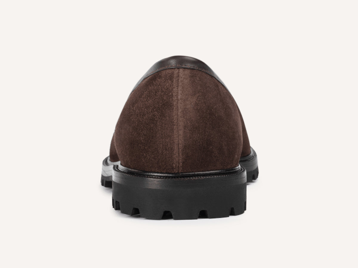 Grand Varenne Loafers in Dark Brown Shield Suede