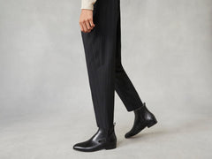 Hopper Buckle Boot in Black Noble Calf