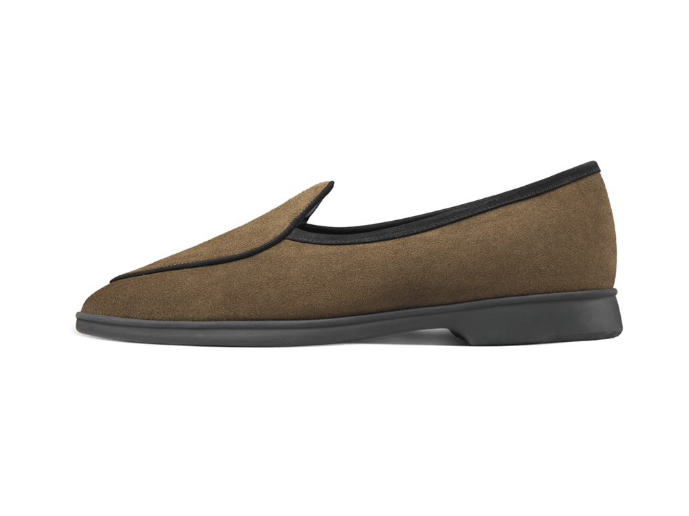 Stride Loafers in Northern Green Glove Suede Dark Sole