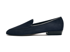 Sagan Classic Loafers in Midnight Navy Asteria Suede