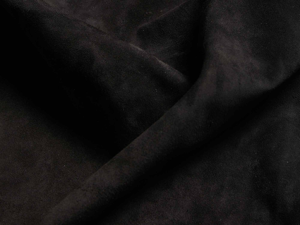 Sagan Rubber Loafers in Obsidian Black Asteria Suede