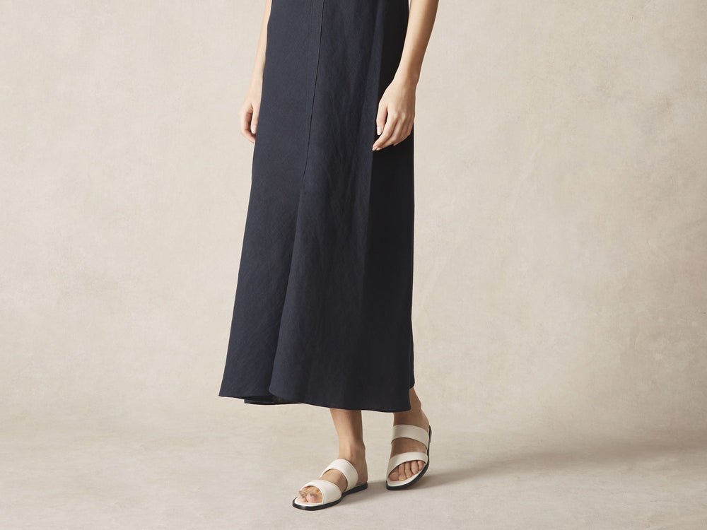 Plume Sandal in Blanc Cassè Nappa