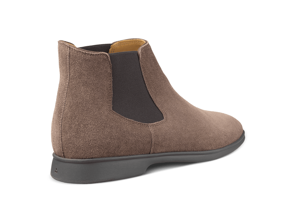 Rover Boots in Deep Taupe Glove Suede Dark Sole