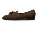 Sagan Classic Tassel Loafers in Black Drape Calf