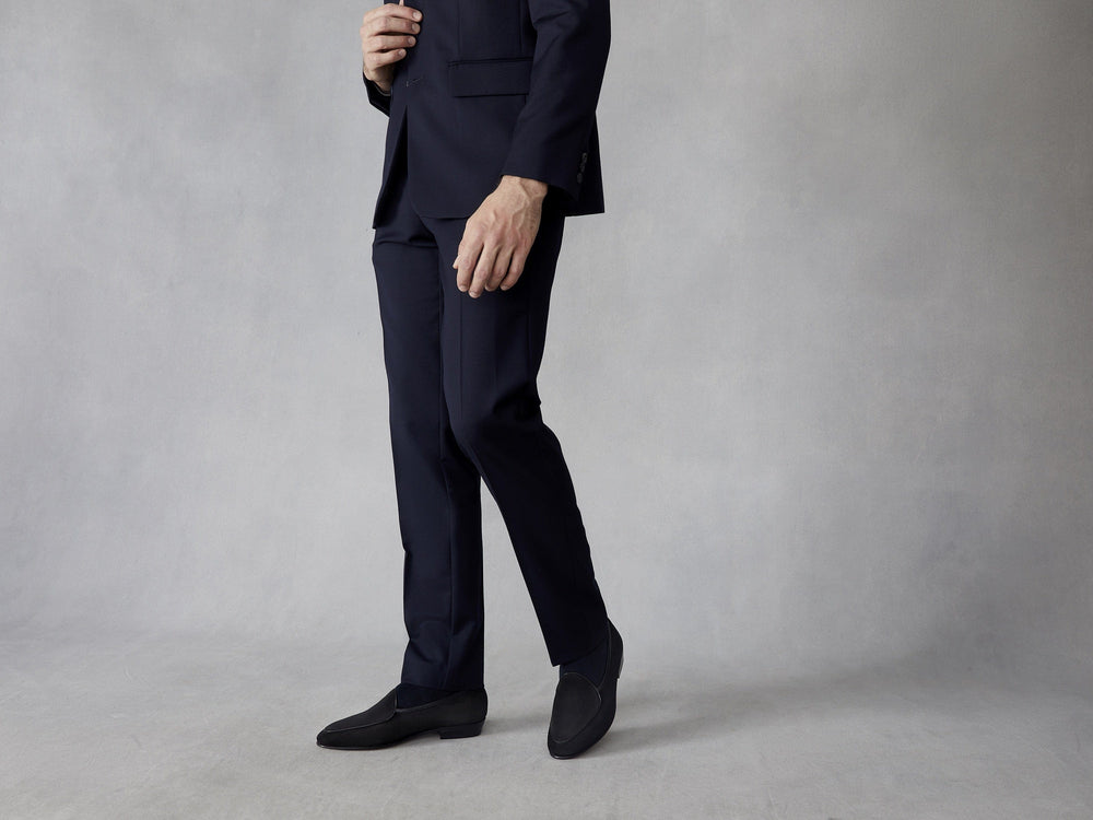 サガンクラシック プレーン オブシディアンブラックスエード