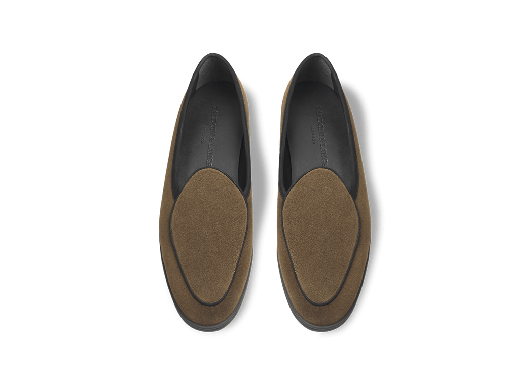 Stride Loafers in Northern Green Glove Suede Dark Sole