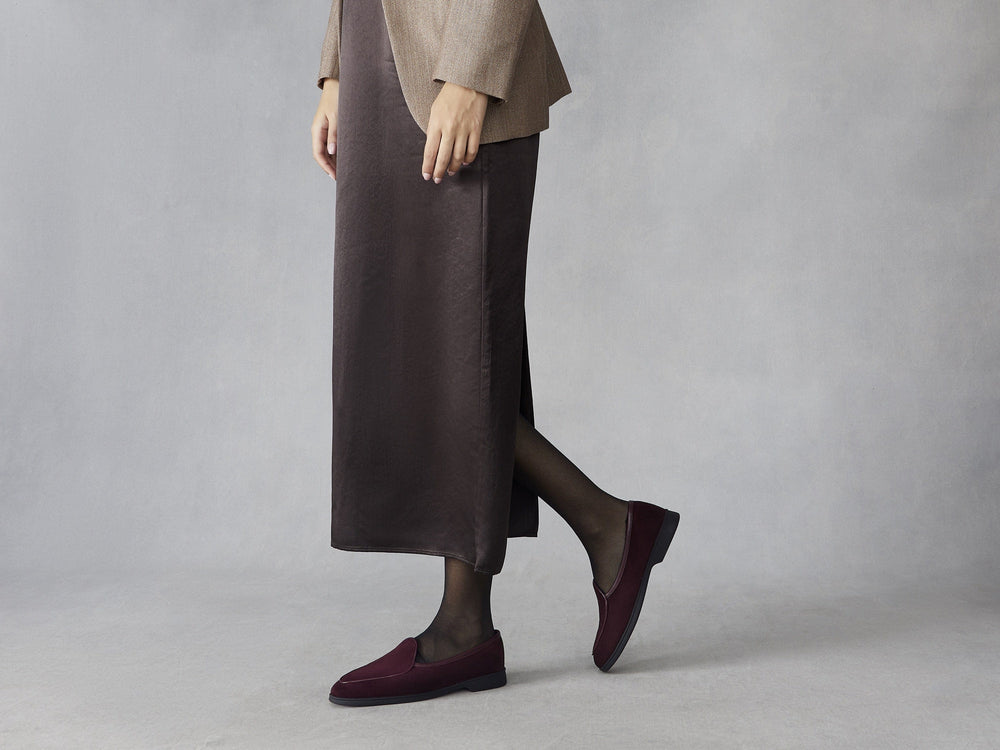 Stride Loafers in Sultan Suede with Shearling Lining
