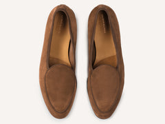 Sagan Classic Loafers in Moyen Brown Asteria Suede