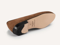 Sagan Classic Loafers in Moyen Brown Asteria Suede