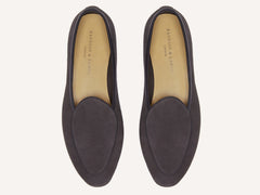 Sagan Classic Loafers in Bark Grey Asteria Suede