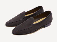 Sagan Classic Loafers in Bark Grey Asteria Suede