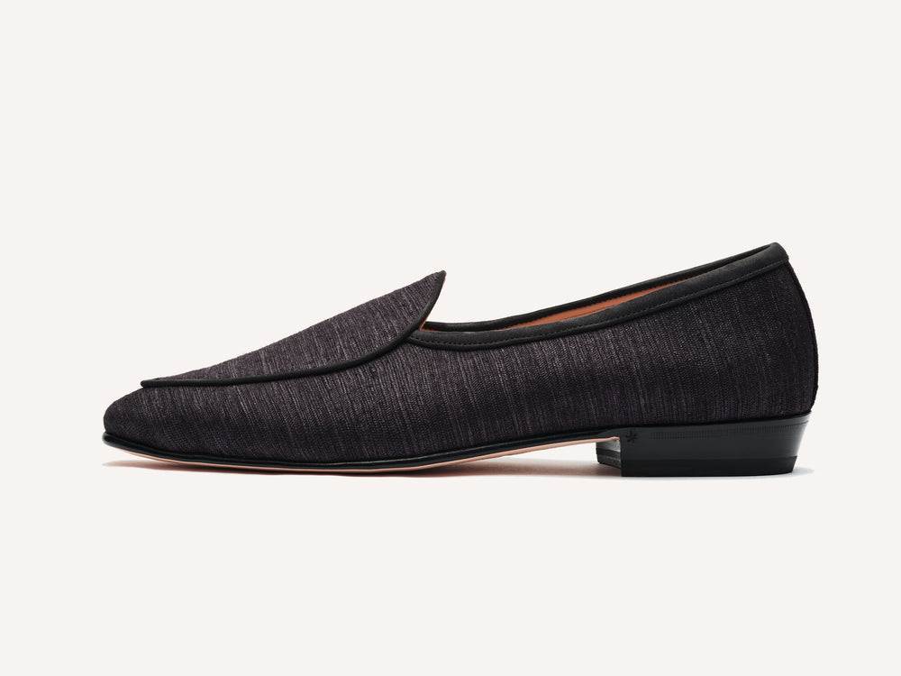 Sagan Classic in Black Madras Silk - Riviera Edition