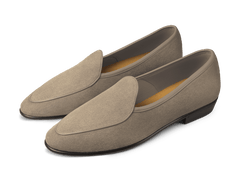 Sagan Classic Loafers in Greige Suede