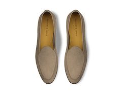 Sagan Classic Loafers in Greige Asteria Suede