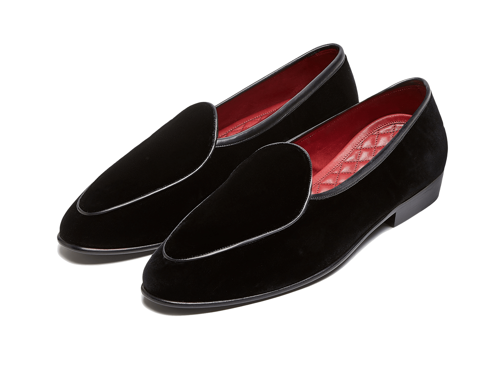 Sagan Loafers in Black Velvet