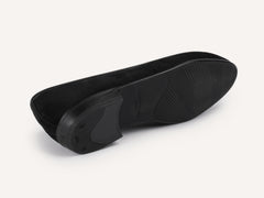 Sagan Rubber Loafers in Obsidian Black Asteria Suede