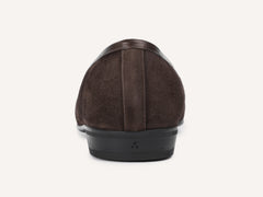 Sagan Rubber Tassel Loafers in Lusitanias Dark Brown Asteria Suede