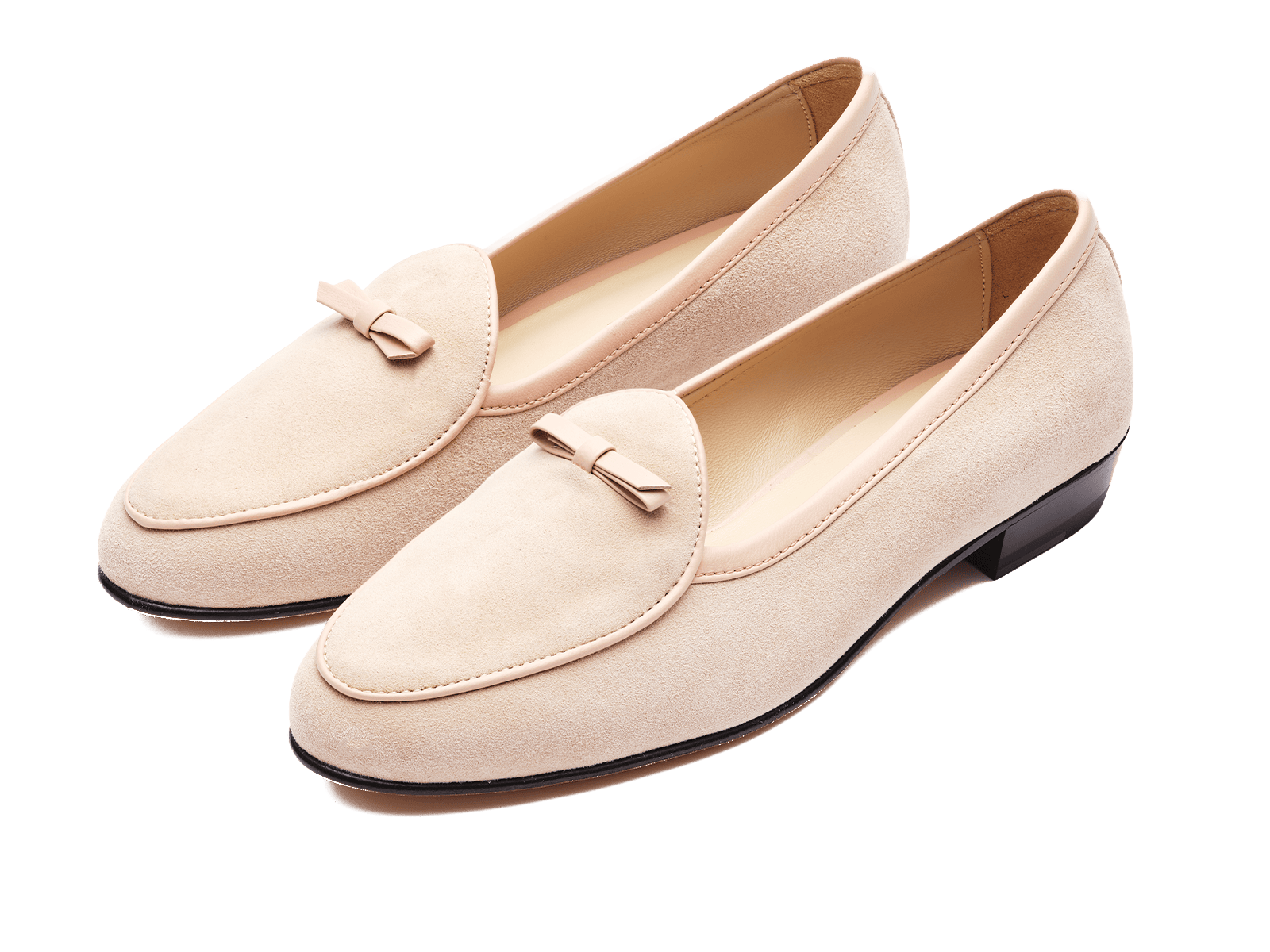 Sagan Bow in Albatre Asteria Suede