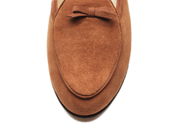 Sagan Bow in Moyen Brown Asteria Suede