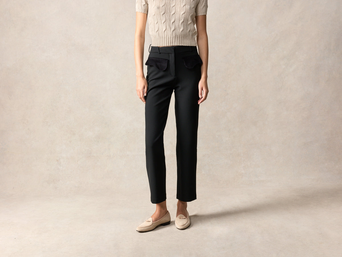 Sagan Bow in Albâtre Asteria Suede