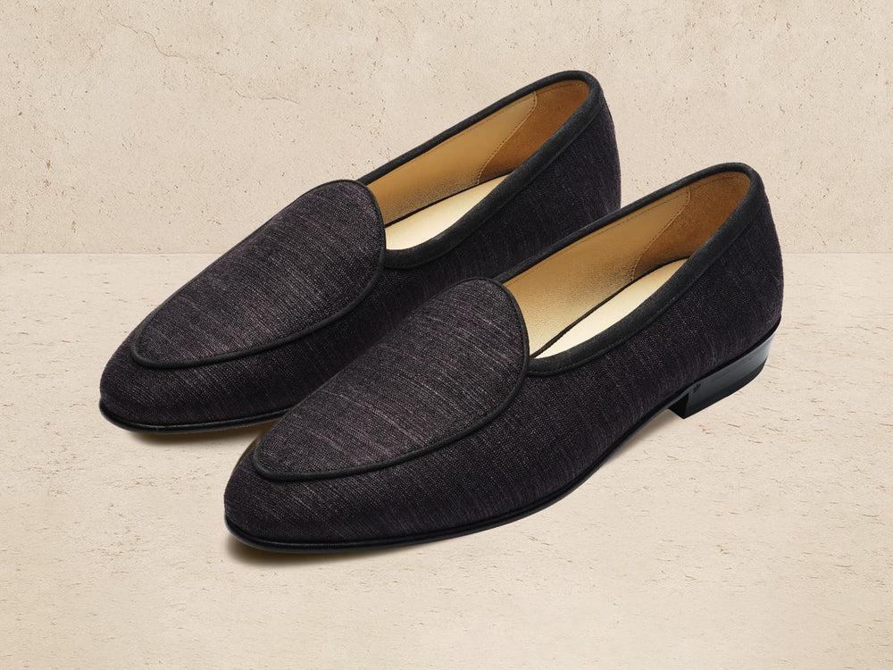 Sagan Classic in Black Madras Silk - Riviera Edition