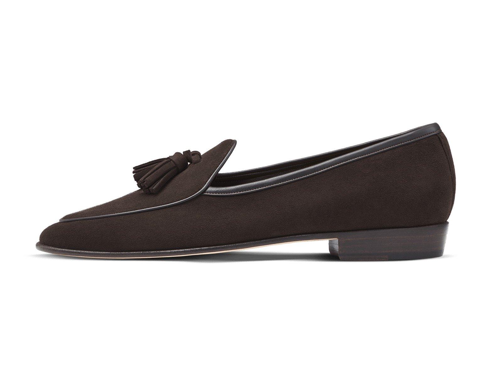 Sagan Classic Tassel Loafers in Dark Brown Suede – Baudoin & Lange
