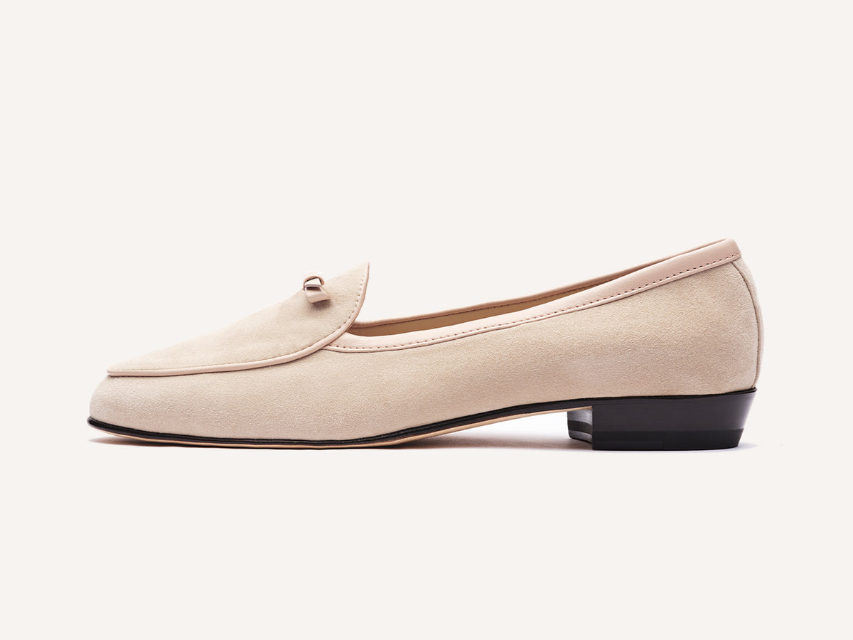 Sagan Bow in Albâtre Asteria Suede