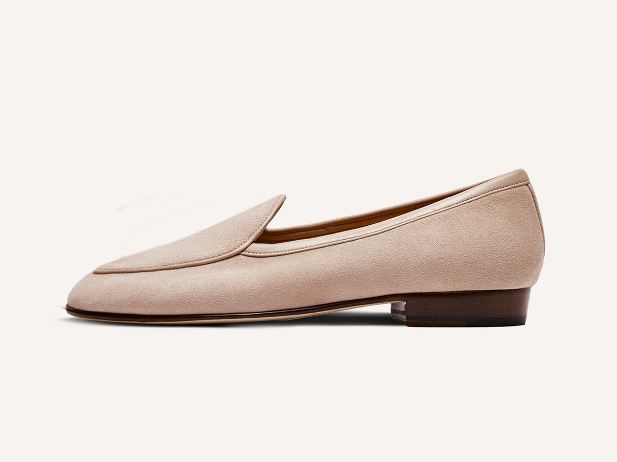 Sagan Classic Loafers in Albâtre Asteria Suede