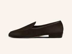 Sagan Classic Loafers in Lusitanias Dark Brown Asteria Suede