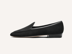 Sagan Classic Loafers in Obsidian Black Asteria Suede