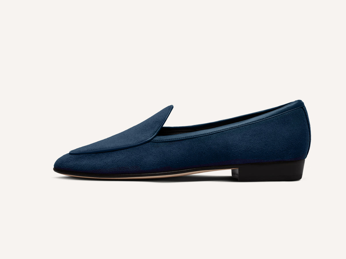 Sagan Classic Loafers in Lazuli Navy Asteria Suede