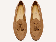 Sagan Classic Tassel Loafers in Alezan Asteria Suede