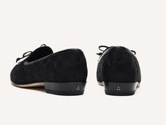 Sagan Embroidered Loafers in Black Stellar