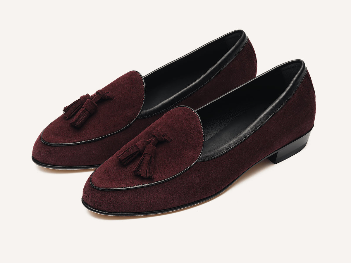 Sagan Tassel Loafers in Sultan Suede