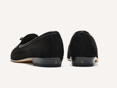 Sagan Bow in Black Asteria Suede