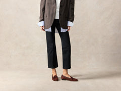 Sagan String Loafers in Macassar Brown Suede