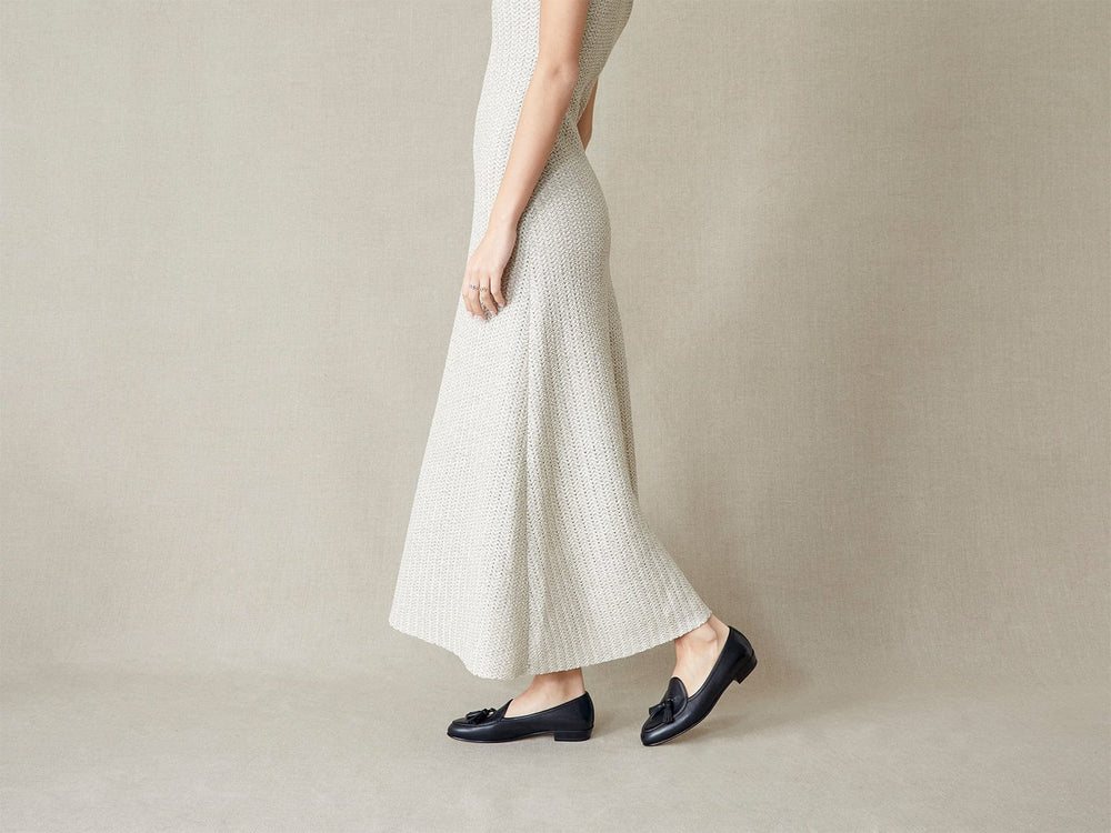 Sagan Classic Tassel Loafers in Black Nappa