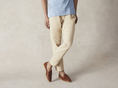 Stride Penny Loafers in Tan Moorland Calf with Natural Sole