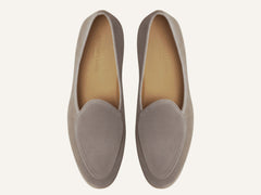 Stride Loafers in Sandy Grey Glove Suede Natural Sole