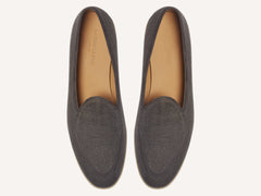 Stride Loafers in Fiji Grey Merlinen with Natural Sole