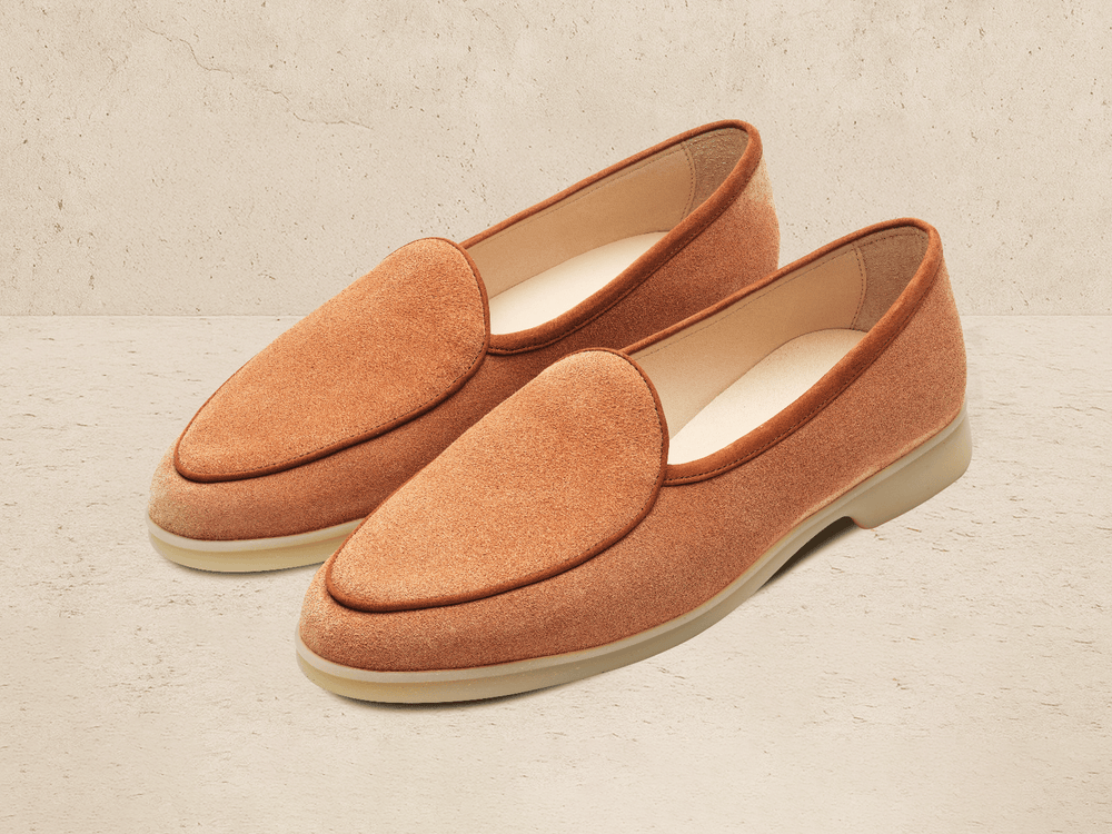 Stride Loafers in Casaque Suede Natural Sole
