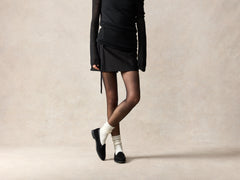 Stride Loafers in Black Glove Suede Dark Sole