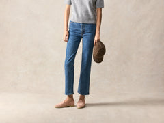 Stride Loafers in Blush Pink Glove Suede with Natural Sole