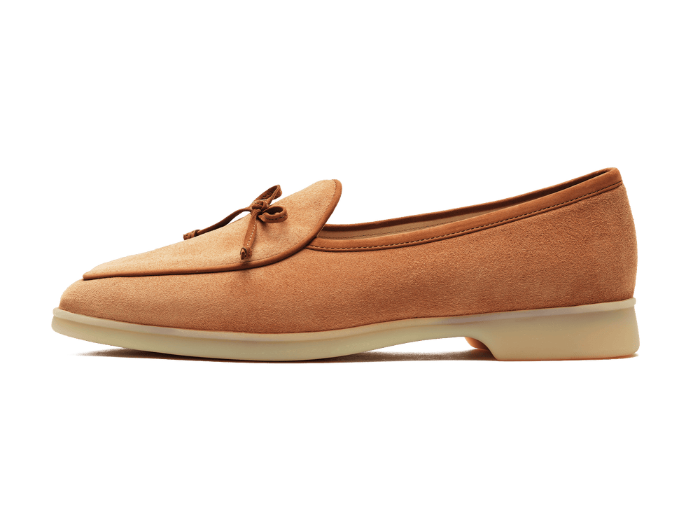 Stride String Loafers in Casaque Suede Natural Sole