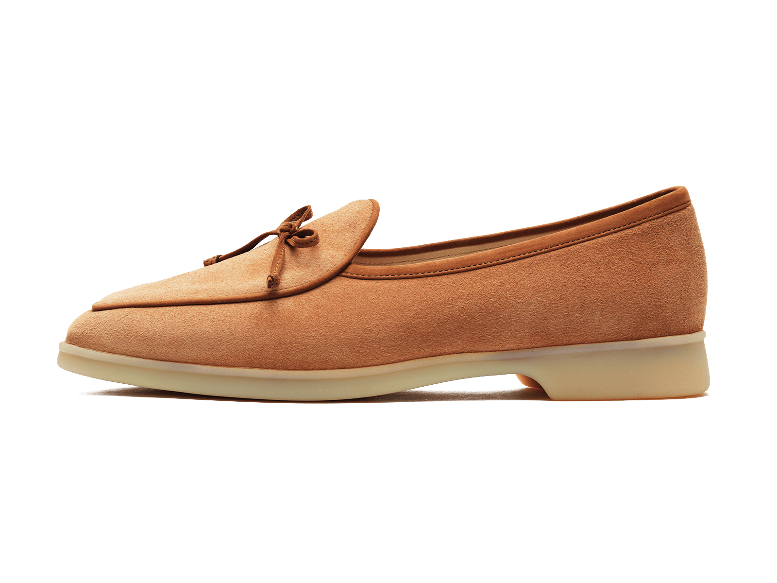 Stride String Loafers in Casaque Suede Natural Sole