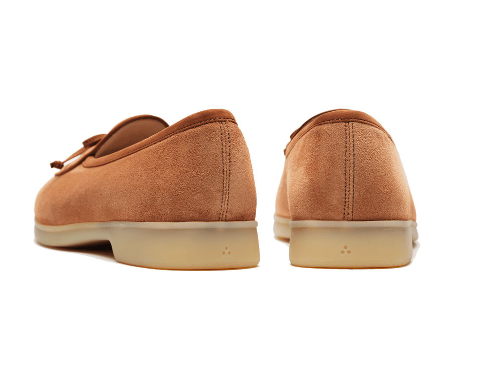 Stride String Loafers in Casaque Suede Natural Sole