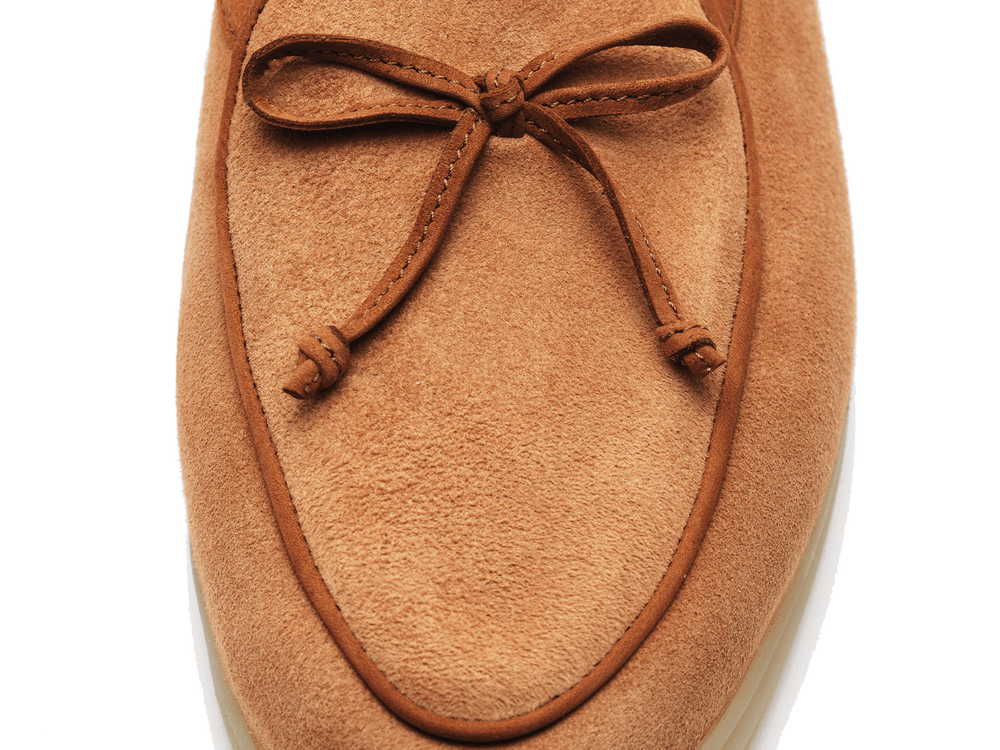 Stride String Loafers in Casaque Suede Natural Sole