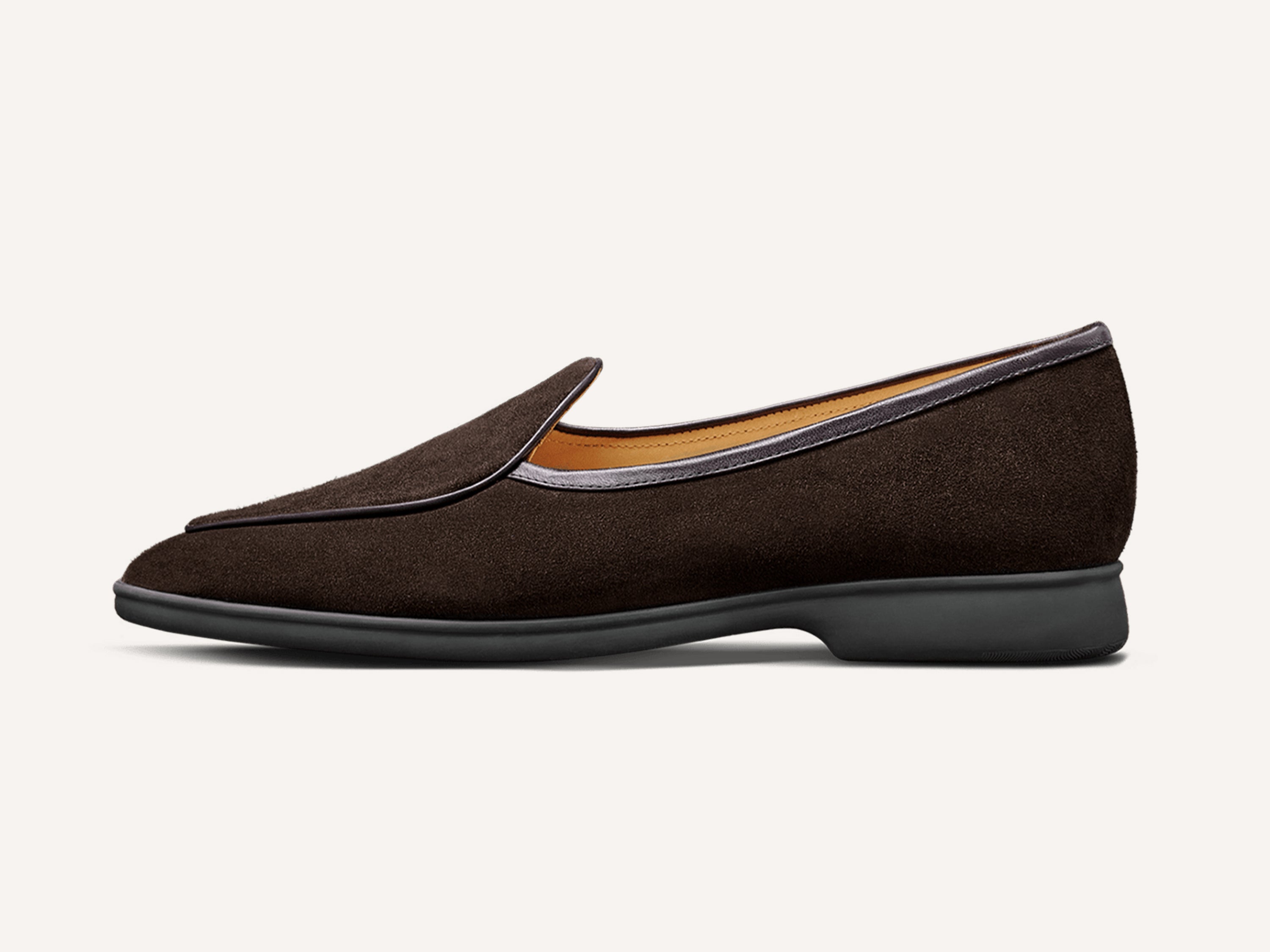 【BAUDOIN&LANGE】SAGAN STRIDE ペルジャンシューズ 40 Baudoin & Lange | Men's Sagan Stride in Dark Brown Glove Suede