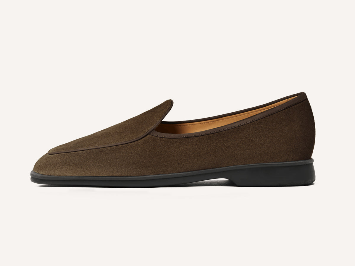 Stride Loafers in Northern Green Glove Suede Dark Sole