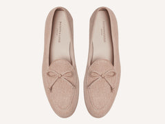 Stride String Loafers in Angel Powder Raffia with Natural Sole